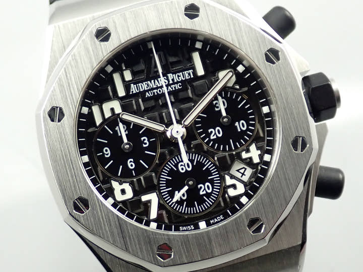 オーデマピゲ ロイヤルオーク オフショア クロノグラフ Ref.26283ST.OO.D002CA.01 ステンレススチール ブラック文字盤