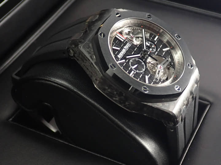 Audemars Piguet Royal Oak Offshore Tourbillon Chronograph Ref. 26550AU.OO.A002CA.01 Carbon Black Dial