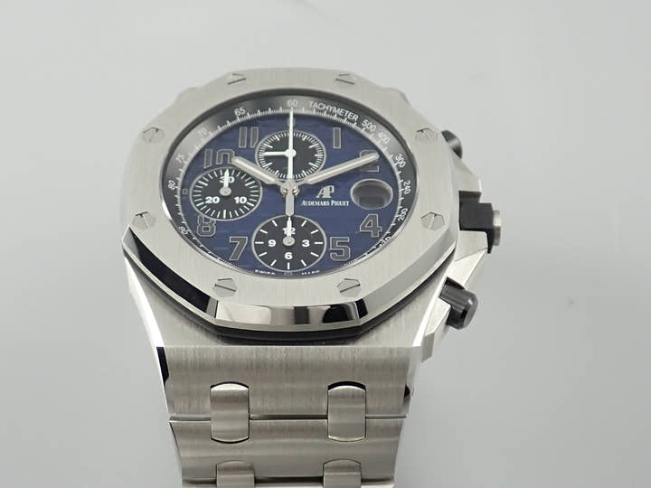 オーデマピゲ ロイヤルオーク オフショア クロノグラフ Ref.26470PT.OO.1000PT.02 プラチナ スモークブルー文字盤