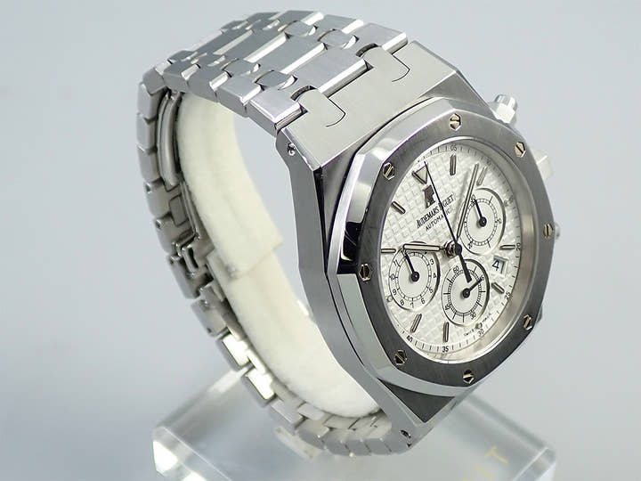 オーデマピゲ ロイヤルオーク クロノグラフ Ref.25860ST.OO.1110ST.05 ステンレススチール ホワイト文字盤