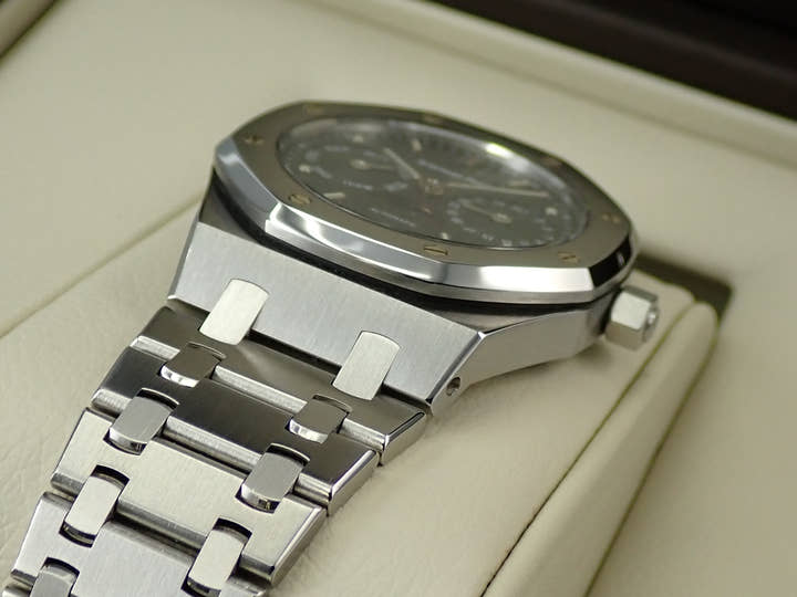 オーデマピゲ ロイヤルオーク デイデイト ムーンフェイズ Ref.25594ST.OO.0789ST.03 ステンレススチール ブルー文字盤