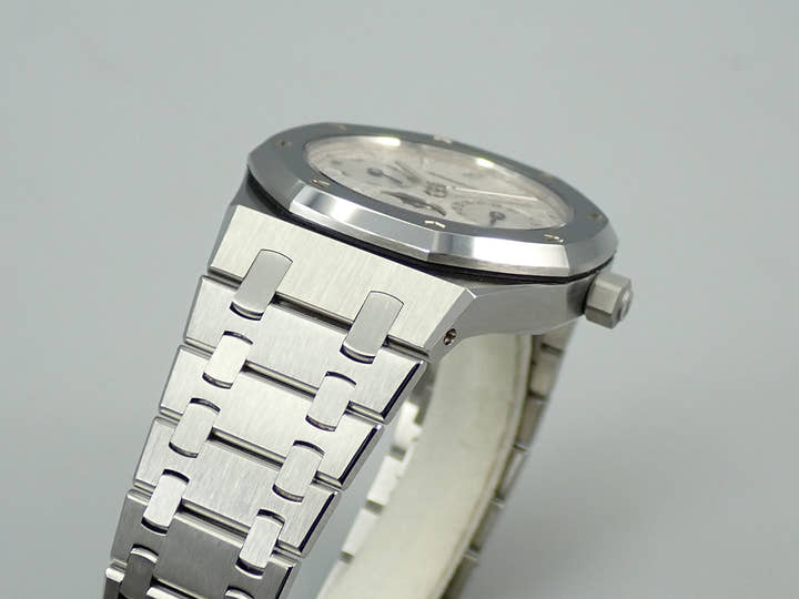 Audemars Piguet Royal Oak Day Date Moon Phase Ref. 25594ST.OO.0789ST.05 Stainless Steel White Dial