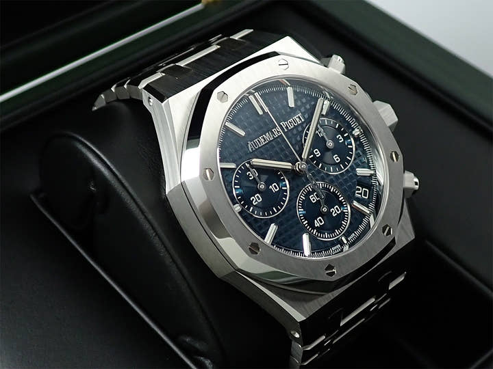 オーデマピゲ ロイヤルオーク クロノグラフ 50周年記念 Ref.26240ST.OO.1320ST.01 ステンレススチール ブルー文字盤