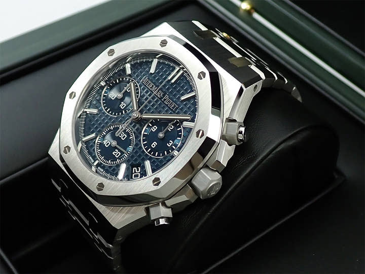 オーデマピゲ ロイヤルオーク クロノグラフ 50周年記念 Ref.26240ST.OO.1320ST.01 ステンレススチール ブルー文字盤