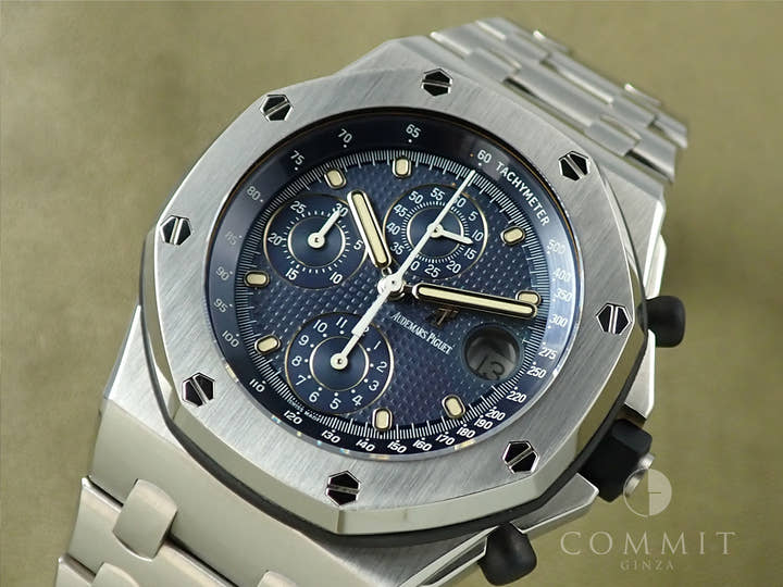 オーデマピゲ ロイヤルオーク オフショア クロノグラフ Ref.25721ST.OO.1000ST.01 ステンレススチール ブルー文字盤