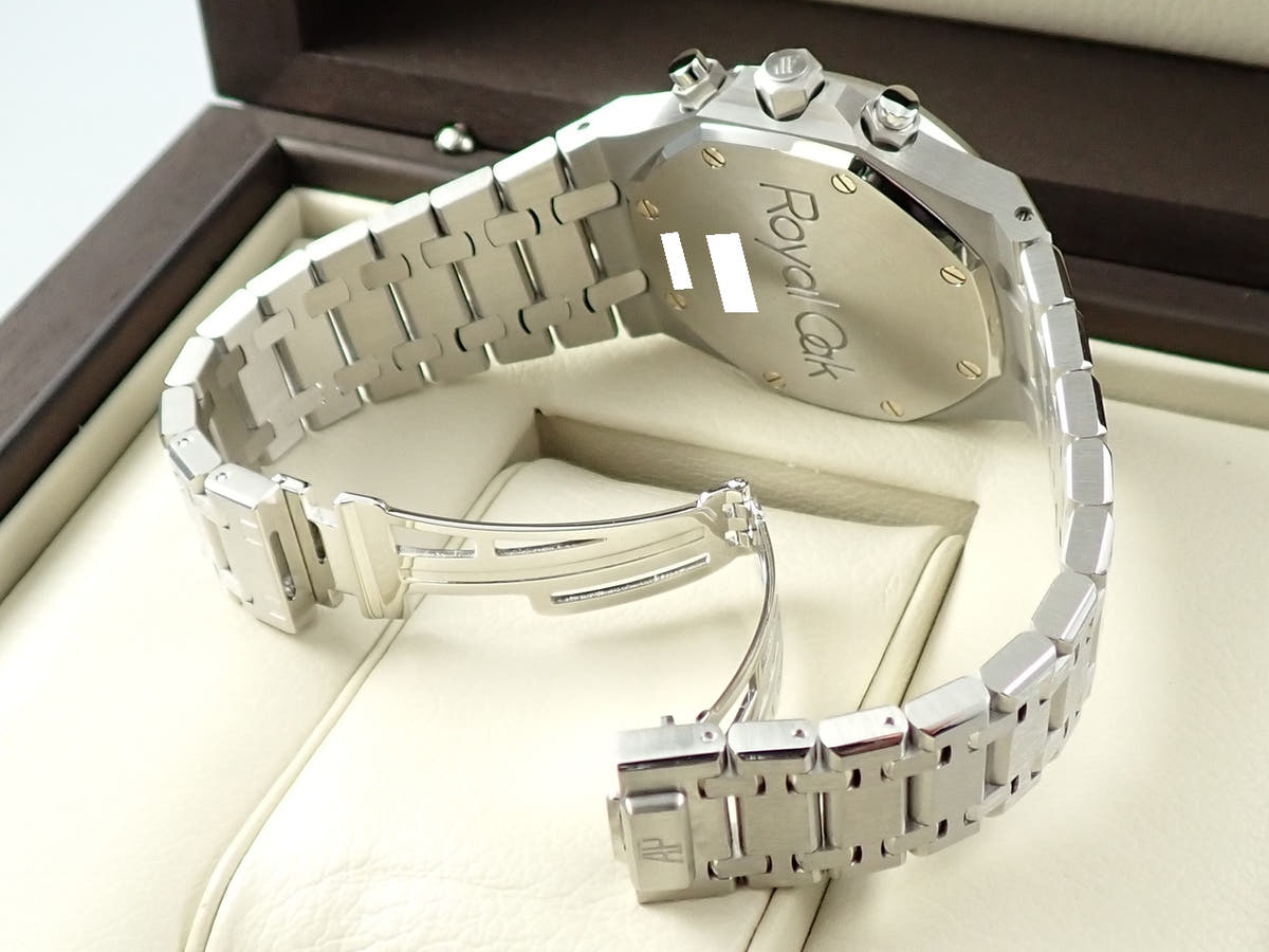 オーデマピゲ ロイヤルオーク クロノグラフ Ref.25860ST.OO.1110ST.05 ホワイト文字盤 美品 JYW23ZYZ