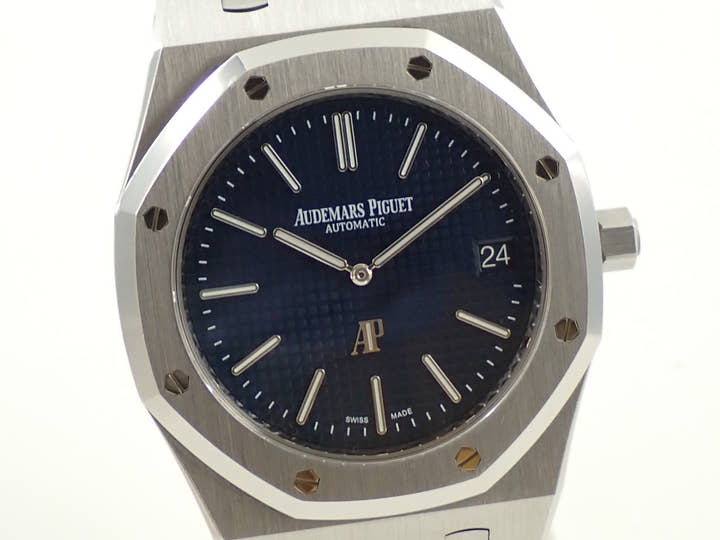 オーデマピゲ ロイヤルオーク エクストラ シン Ref.15202ST.OO.1240ST.01.A ステンレススチール ブルー文字盤