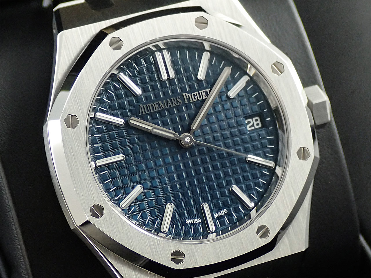 Audemars Piguet Royal Oak Automatic 50th Anniversary Ref.15550ST.OO.1356ST.02 SS Blue Dial