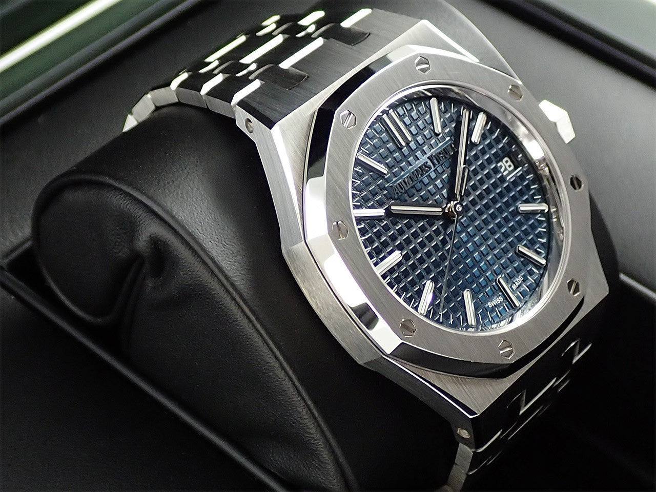 Audemars Piguet Royal Oak Automatic 50th Anniversary Ref.15550ST.OO.1356ST.02 SS Blue Dial