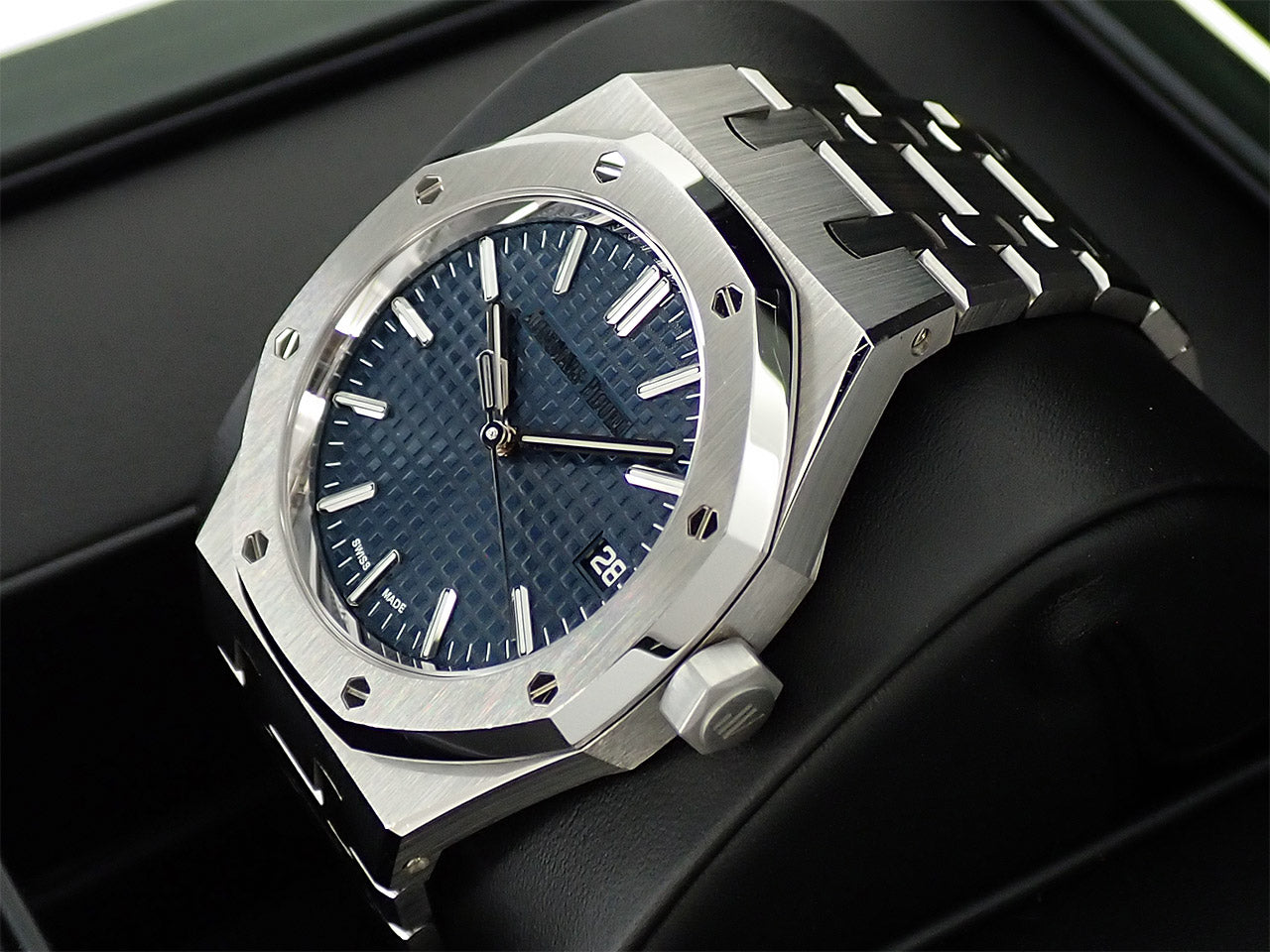 Audemars Piguet Royal Oak Automatic 50th Anniversary Ref.15550ST.OO.1356ST.02 SS Blue Dial