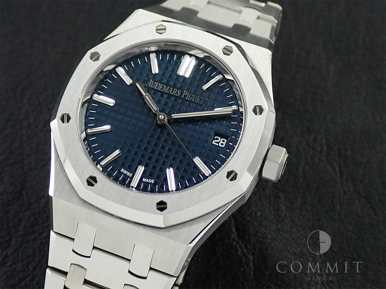 Audemars Piguet Royal Oak Automatic 50th Anniversary Ref.15550ST.OO.1356ST.02 SS Blue Dial