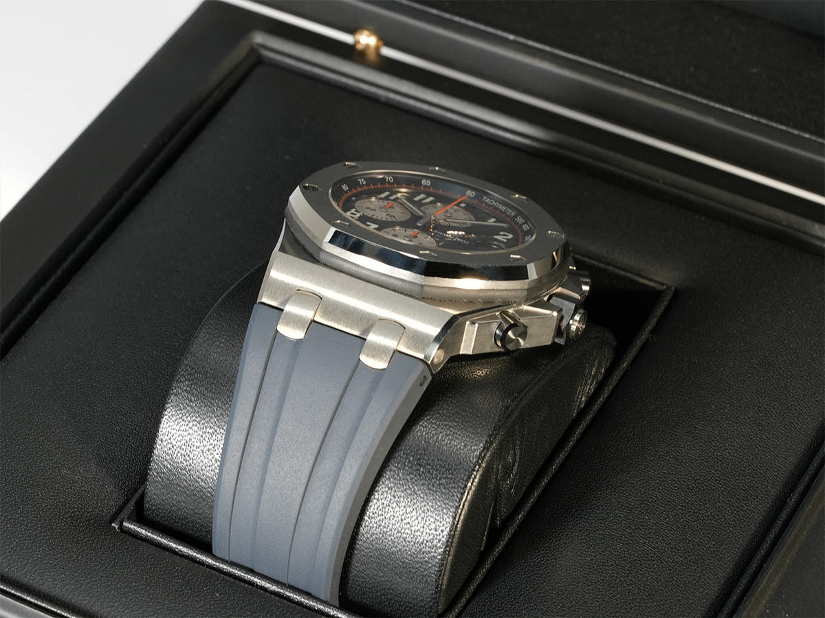 オーデマピゲ ロイヤルオーク オフショア クロノグラフ Ref.26470ST.OO.A027CA.01 ブルー文字盤 美品 JL9TZ537