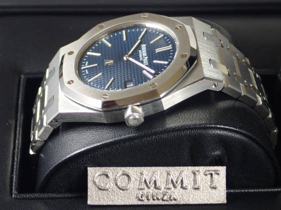 オーデマピゲ ロイヤルオーク Ref.15202ST.OO.1240ST.01 ブルー文字盤 中古 royal-oak-8