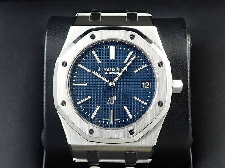 オーデマピゲ ロイヤルオーク ジャンボ エクストラ シン Ref.15202ST.OO.1240ST.01 ステンレススチール ブルー文字盤