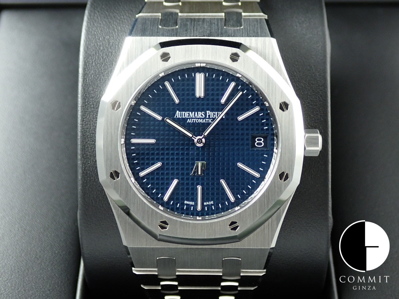 Audemars Piguet Royal Oak Jumbo Extra-Thin Ref.16202ST.OO.1240ST.02 SS Night Blue Dial