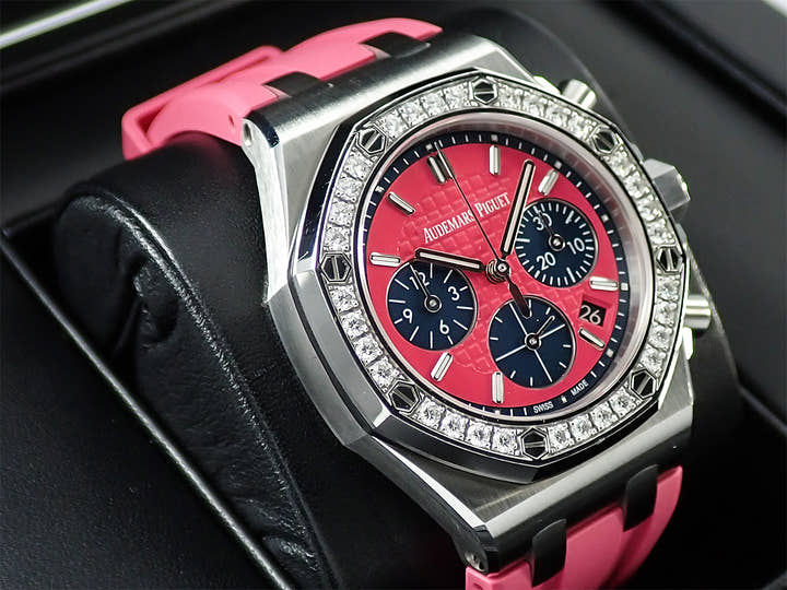 オーデマピゲ ロイヤルオーク オフショア クロノグラフ Ref.26231ST.ZZ.D069CA.01 ステンレススチール ピンク文字盤