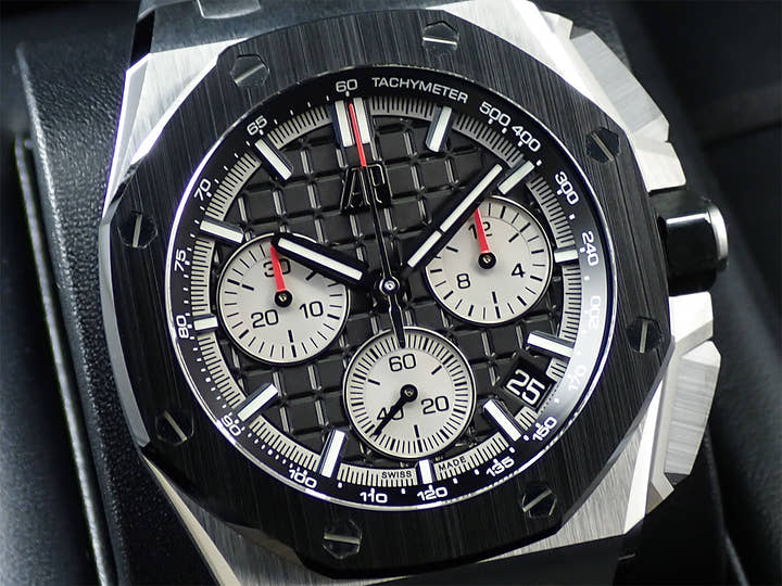 オーデマピゲ ロイヤルオーク オフショア クロノグラフ Ref.26420SO.OO.A002CA.01 ステンレススチール/ブラックセラミック ブラック文字盤