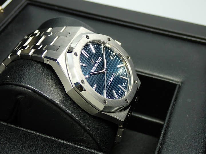 オーデマピゲ ロイヤルオーク Ref.15450ST.OO.1256ST.03 ステンレススチール ブルー文字盤