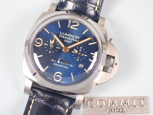 パネライ ルミノール 1950 イクエーション オブ タイム 8デイズ GMT 47mm TI PAM00670