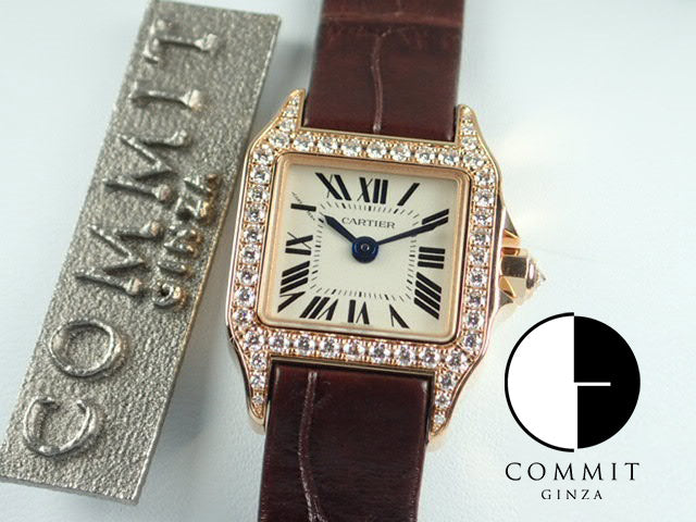 Cartier Santos Demoiselle Bezel Diamond Mini Quartz Ladies &lt;Warranty, Box, etc.&gt;