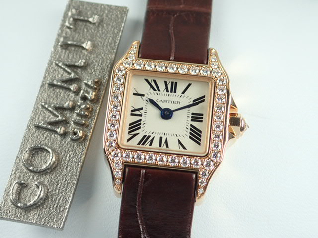 Cartier Santos Demoiselle Bezel Diamond Mini Quartz Ladies &lt;Warranty, Box, etc.&gt;