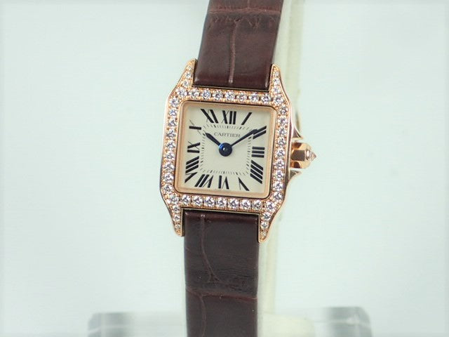 Cartier Santos Demoiselle Bezel Diamond Mini Quartz Ladies &lt;Warranty, Box, etc.&gt;