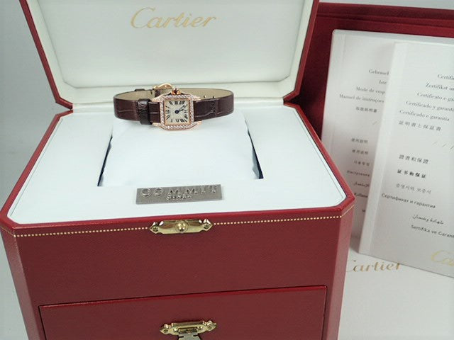 Cartier Santos Demoiselle Bezel Diamond Mini Quartz Ladies &lt;Warranty, Box, etc.&gt;