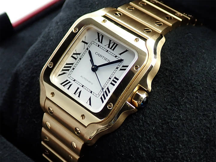 カルティエ サントス ドゥ カルティエ Ref.WGSA0030 シルバー文字盤 美品 L602TVFX