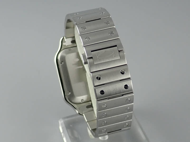 カルティエ サントス Ref.WSSA0030 ブルー文字盤 中古 santos-5