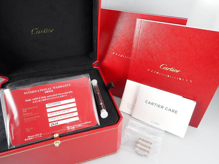 カルティエ サントス Ref.W2SA0006 シルバー文字盤 中古 santos-6