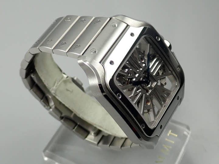 カルティエ サントス ドゥ カルティエ Ref.WHSA0007 スケルトン文字盤 中古 3R8PXE24