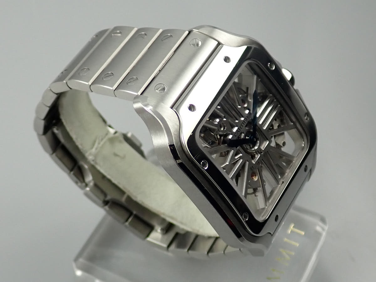 カルティエ サントス ドゥ カルティエ Ref.WHSA0007 スケルトン文字盤 中古 3R8PXE24