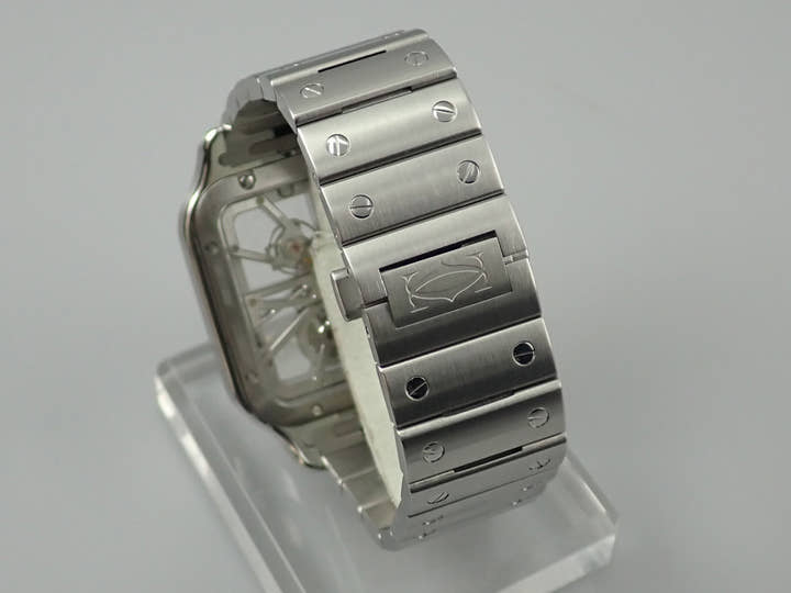 カルティエ サントス ドゥ カルティエ Ref.WHSA0007 スケルトン文字盤 中古 3R8PXE24