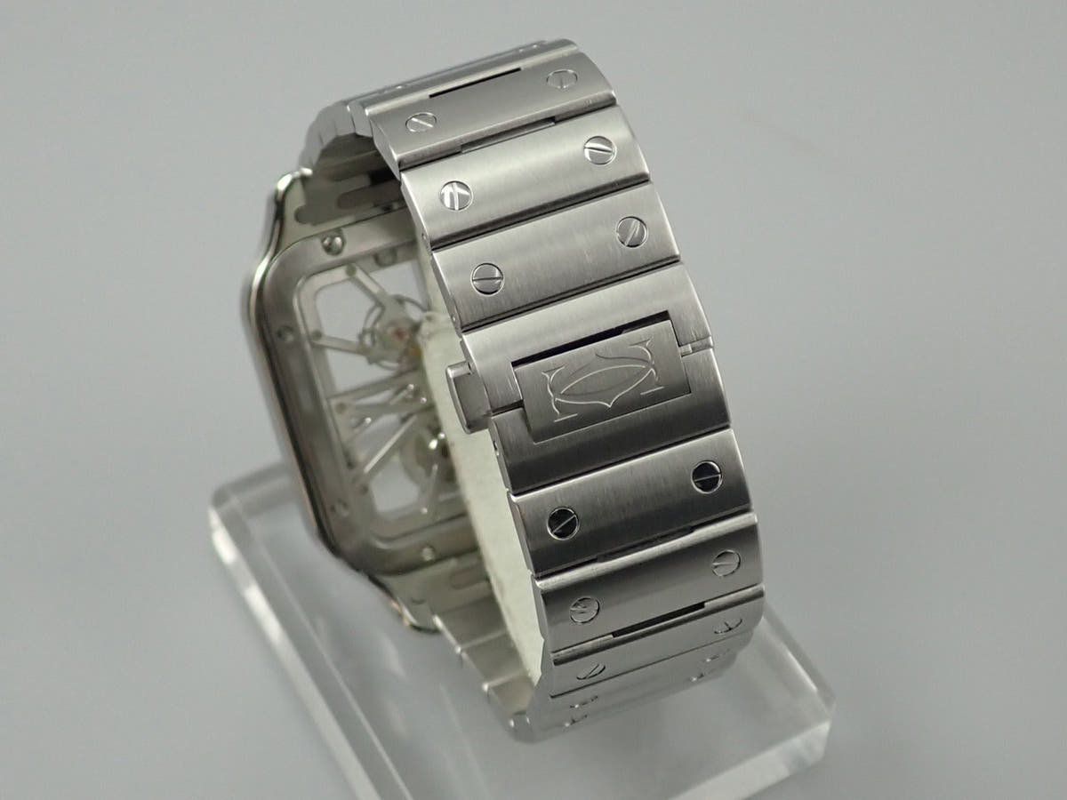 カルティエ サントス ドゥ カルティエ Ref.WHSA0007 スケルトン文字盤 中古 3R8PXE24