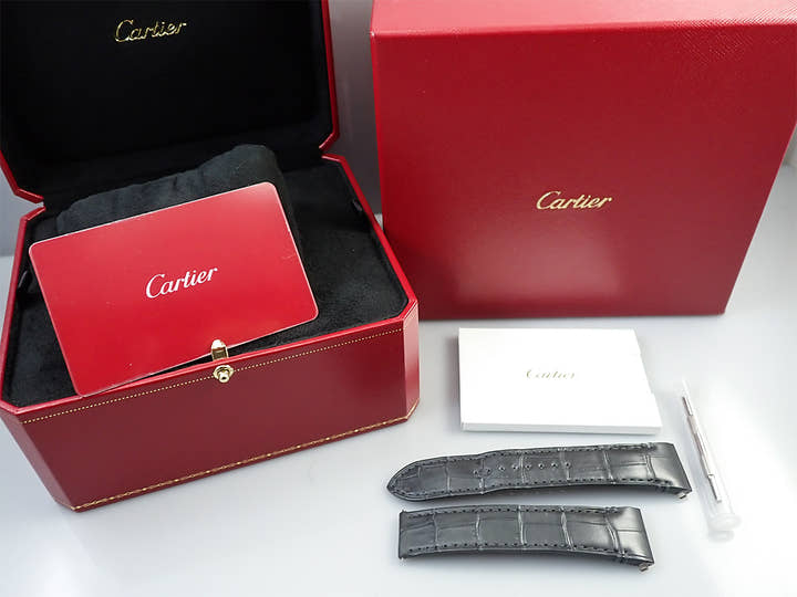 カルティエ サントス ドゥ カルティエ Ref.WGSA0019 シルバー文字盤 美品 84LST271