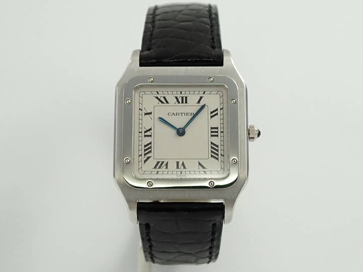 カルティエ サントス デュモン Ref.1575 シルバー文字盤 中古 09SVTJ6Z
