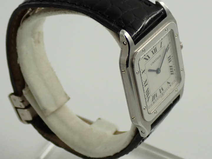 カルティエ サントス デュモン Ref.1575 シルバー文字盤 中古 09SVTJ6Z