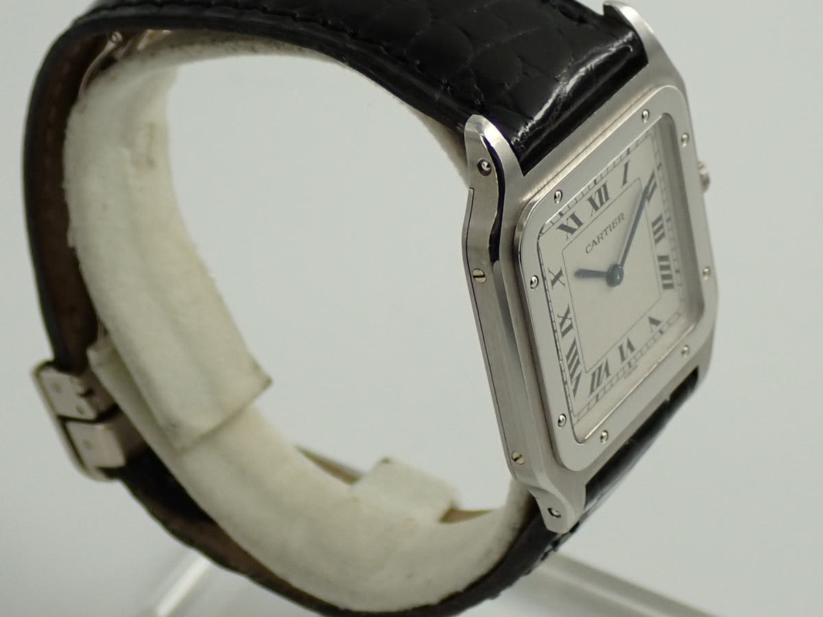 カルティエ サントス デュモン Ref.1575 シルバー文字盤 中古 09SVTJ6Z