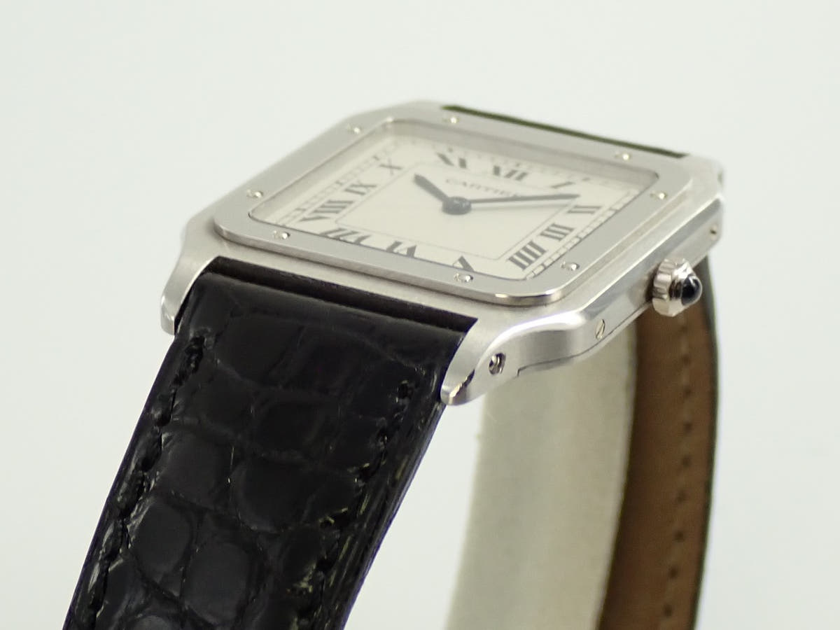 カルティエ サントス デュモン Ref.1575 シルバー文字盤 中古 09SVTJ6Z