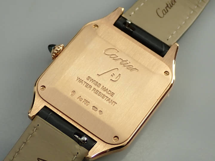カルティエ サントス デュモン LM Ref.WGSA0021 シルバー文字盤 中古 VL51919W