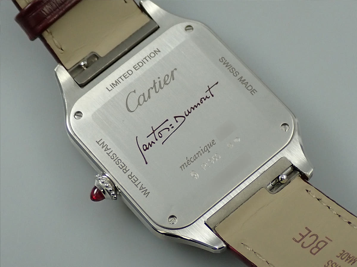 カルティエ サントス デュモン LM Ref.WGSA0053 シルバー文字盤 美中古 5V4SZP1C