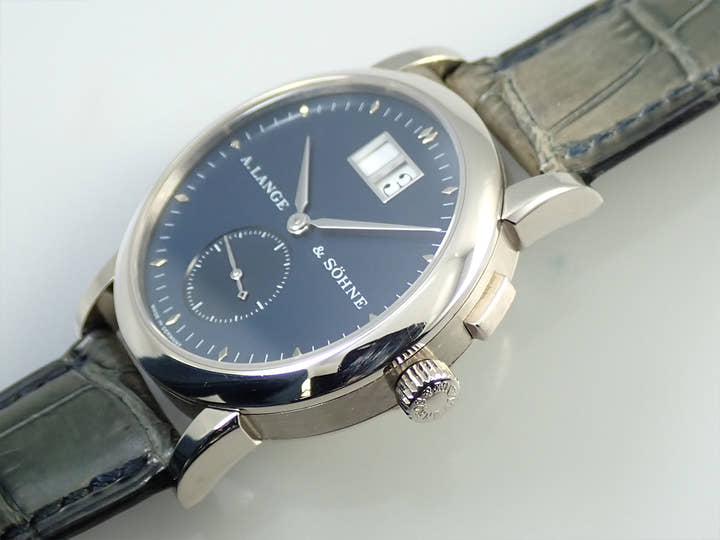 A.ランゲ＆ゾーネ サクソニア Ref.105.027 ブルー文字盤 中古 3MW3Y883