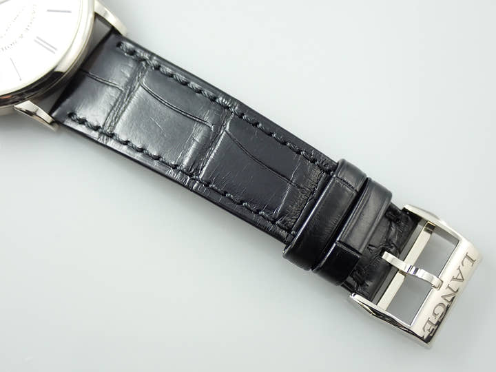 A.ランゲ＆ゾーネ サクソニア フラッハ Ref.201.027 シルバー文字盤 美品 J94F3ZSK