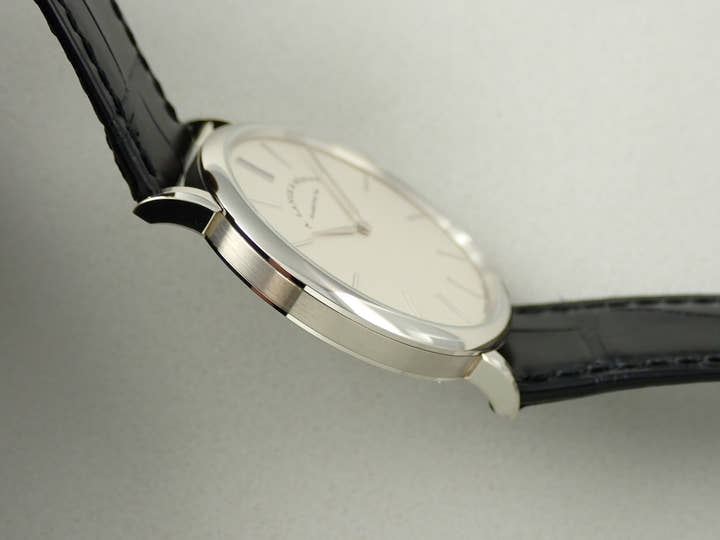 A.ランゲ＆ゾーネ サクソニア フラッハ Ref.201.027 シルバー文字盤 美品 J94F3ZSK