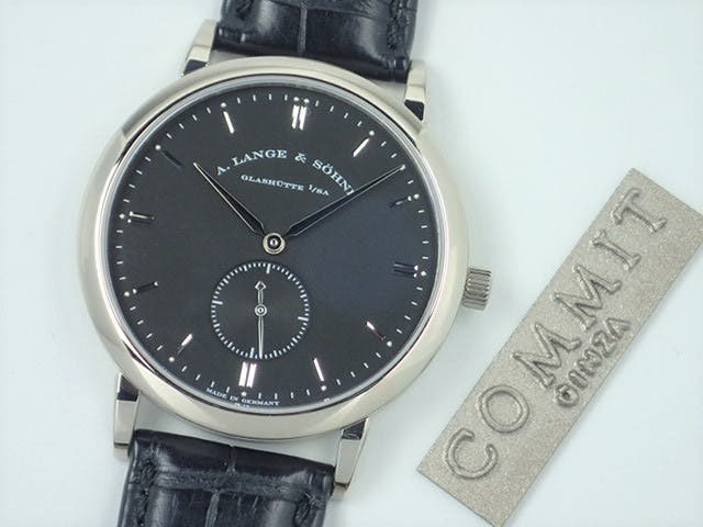 A.ランゲ＆ゾーネ サクソニア Ref.215.029 ブラック文字盤 中古 saxonia-4