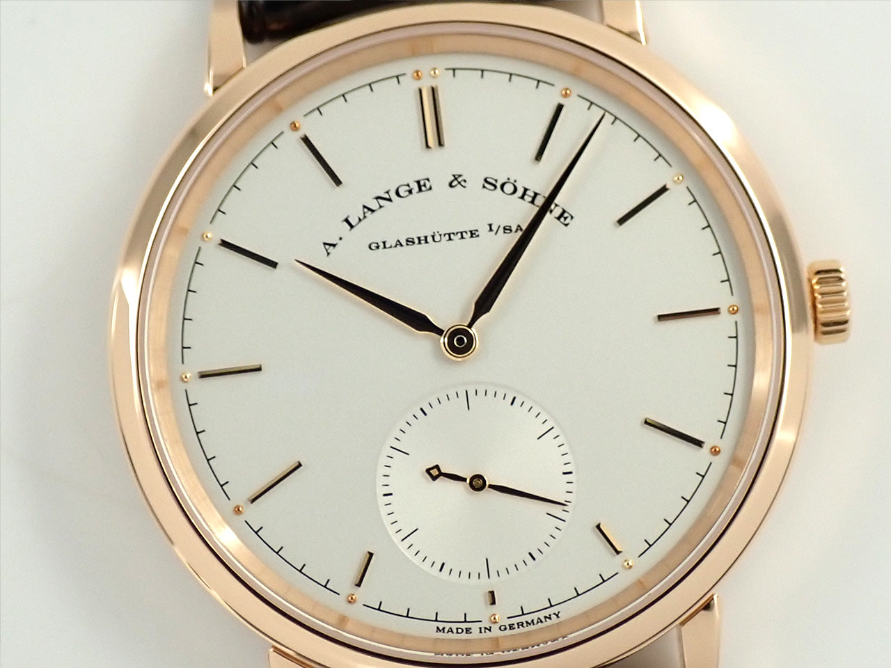 A. Lange &amp; Söhne Saxonia Automatic Ref.380.032 18KPG Silver Dial