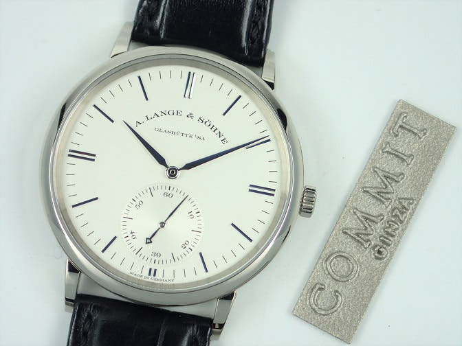 A.ランゲ＆ゾーネ サクソニア Ref.380.027 シルバー文字盤 中古 saxonia-5
