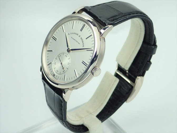 A.ランゲ＆ゾーネ サクソニア Ref.380.027 シルバー文字盤 中古 saxonia-5