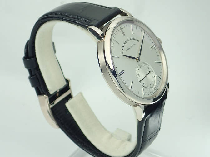 A.ランゲ＆ゾーネ サクソニア Ref.380.027 シルバー文字盤 中古 saxonia-5
