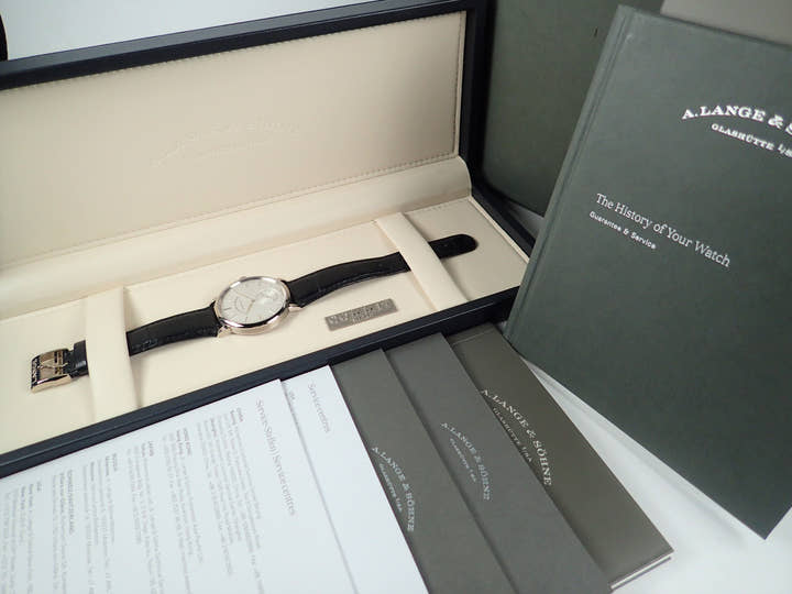 A.ランゲ＆ゾーネ サクソニア Ref.380.027 シルバー文字盤 中古 saxonia-5